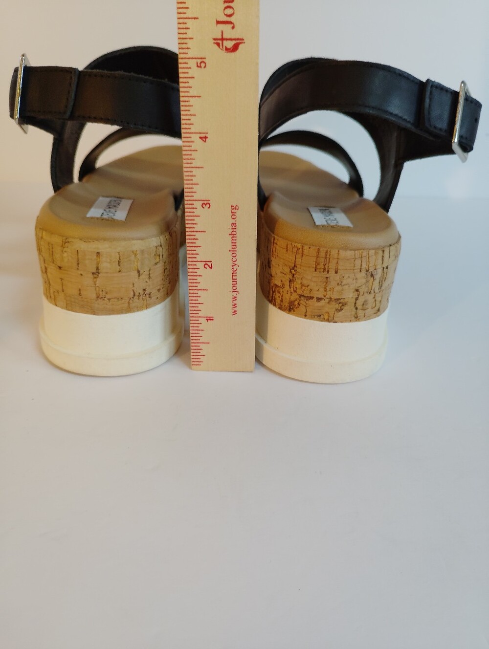 Steve Madden Black Leather Double-Strap Women's Sandals - Picture 4 of 8